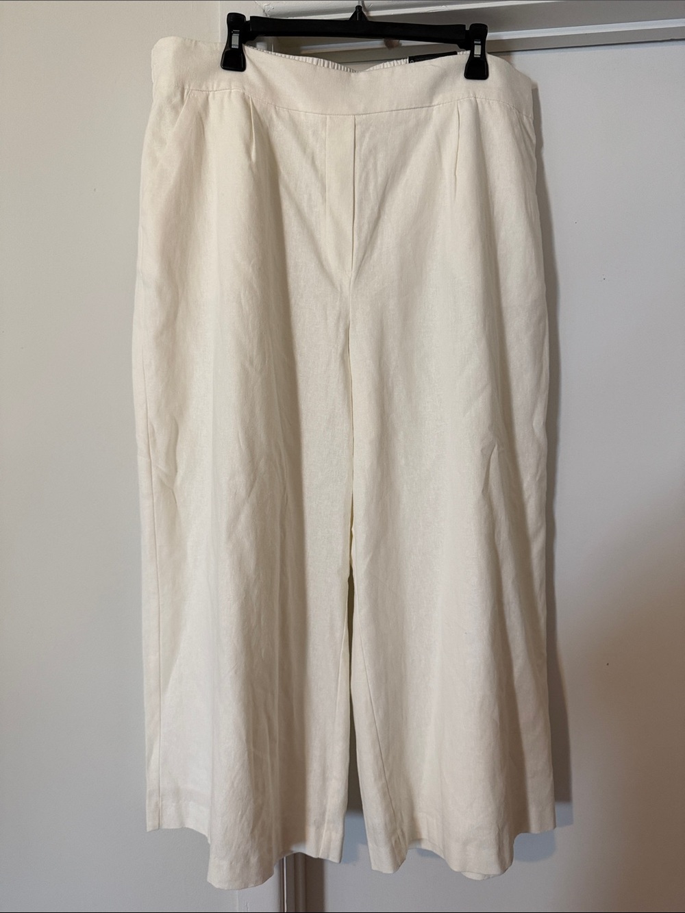 Women's Simply Vera Vera Wang Relaxed Linen Pull-On Pants Modern White